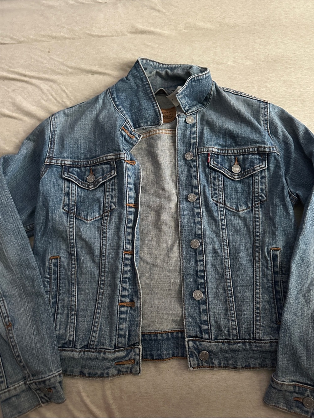 Levi's Light Blue Washed Denim Trucker Jacket